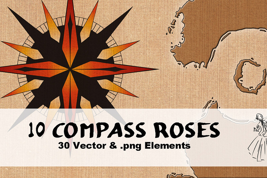 10 Compass Roses in Objects - product preview 8