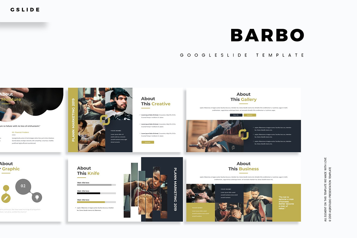 Barbo - Google Slides Template in Google Slides Templates - product preview 8