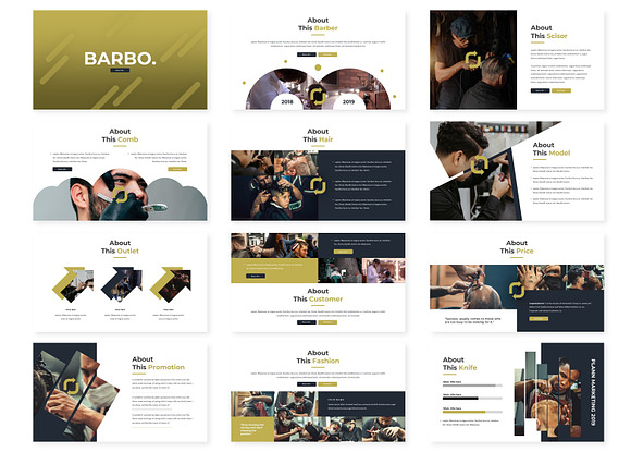Barbo - Google Slides Template in Google Slides Templates - product preview 1