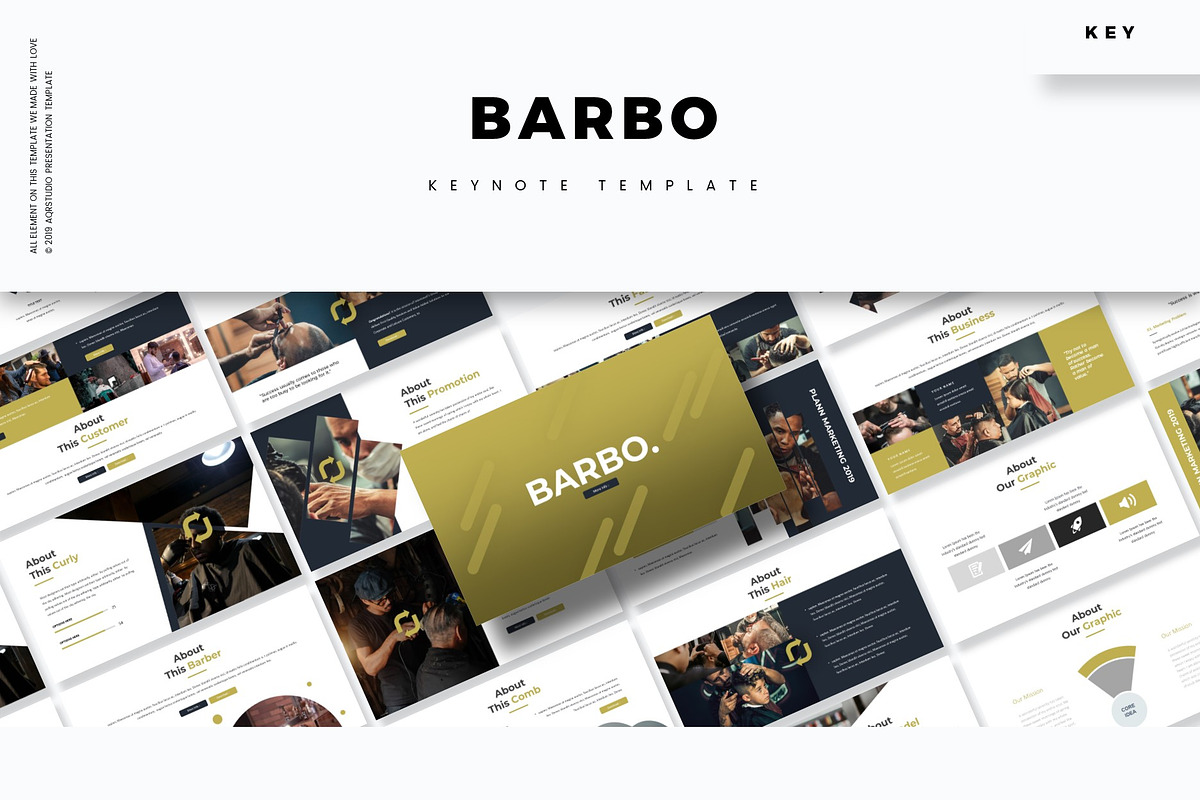 Barbo - Keynote Template in Keynote Templates - product preview 8