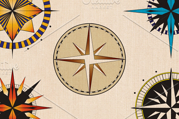 10 Compass Roses in Objects - product preview 1