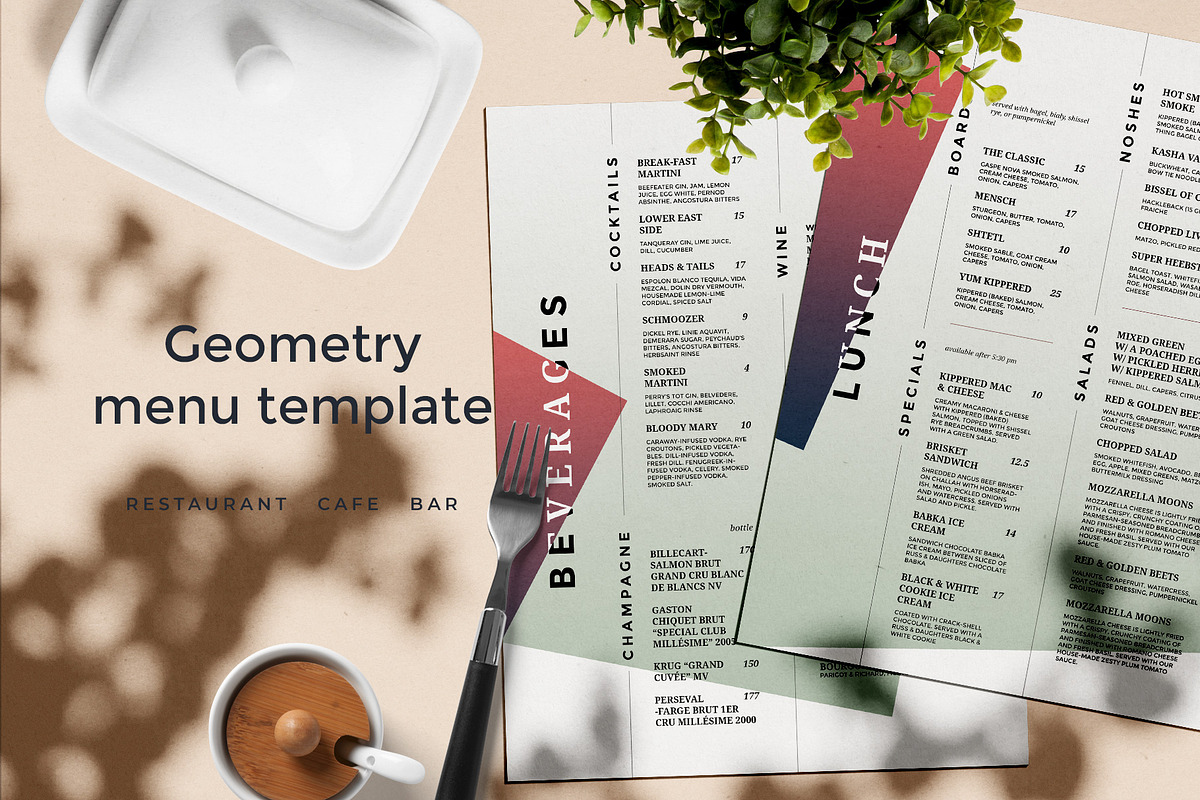 Modern Restaurant Menu in Brochure Templates - product preview 8