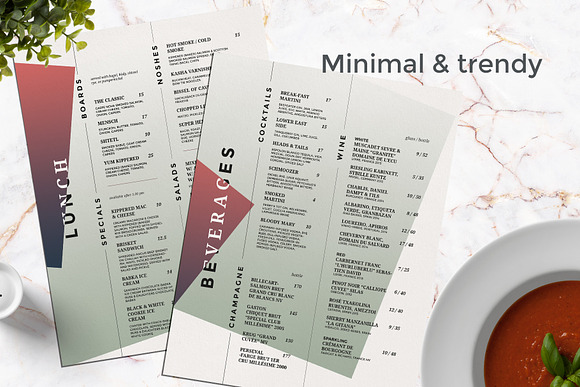 Modern Restaurant Menu in Brochure Templates - product preview 3