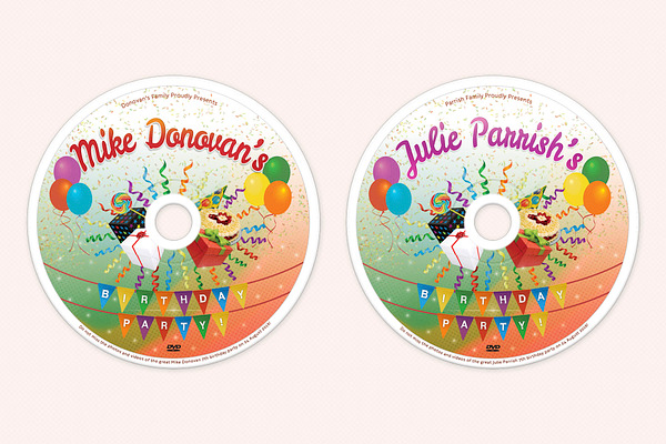 Kids Birthday Party DVD Covers Vol01