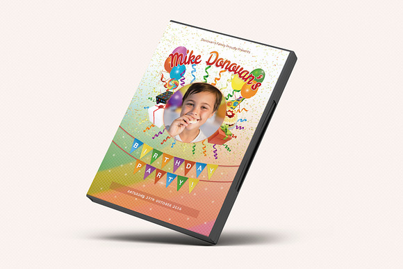 Kids Birthday Party DVD Covers Vol01 in Stationery Templates - product preview 2
