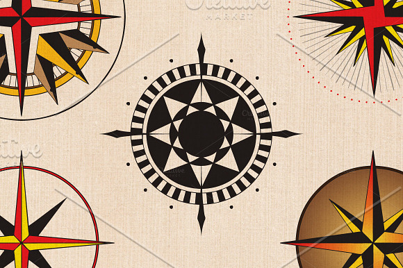 10 Compass Roses in Objects - product preview 2