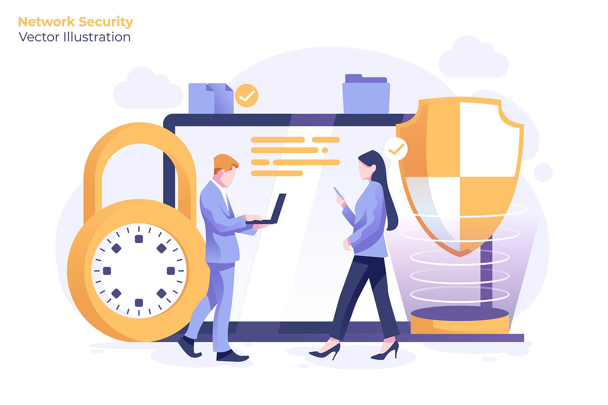 Network Security - Illustration in Illustrations - product preview 8