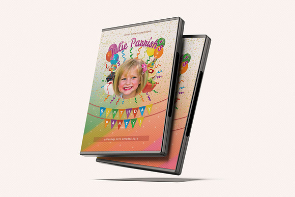 Kids Birthday Party DVD Covers Vol01 in Stationery Templates - product preview 5