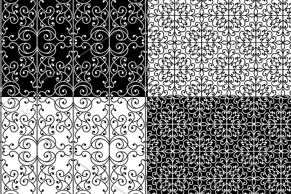 Seamless Wrought Iron Patterns in Patterns - product preview 2