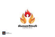 Human Torch - Logo Template