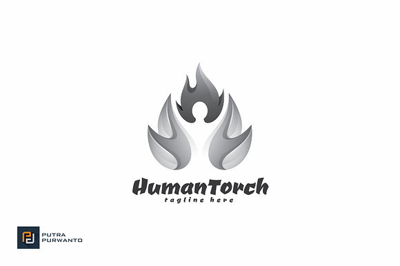 Human Torch - Logo Template in Logo Templates - product preview 1