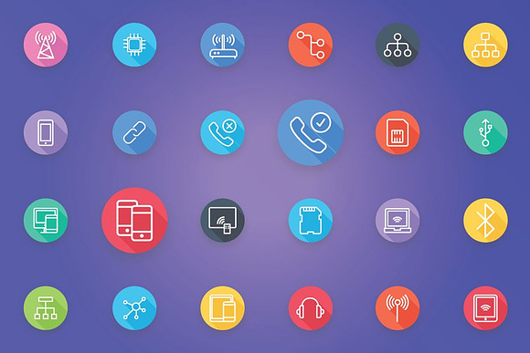 Communication and Network Flat Icons in Icons - product preview 3