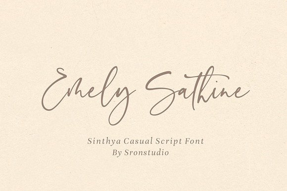 Sinthya - Casual Script Font in Script Fonts - product preview 7