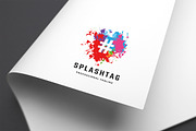 Splash Tag Logo (With Card-Letter)