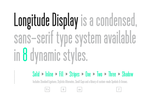 Longitude Display in Icon Fonts - product preview 2