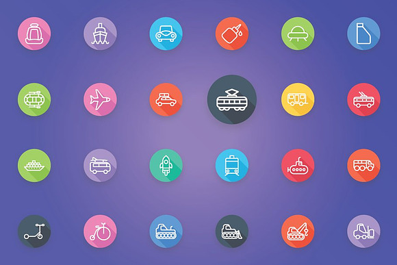 Transport Vehicle Auto Service Icons in Icons - product preview 5