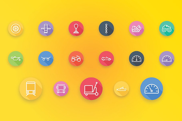 Transport Vehicle Auto Service Icons in Icons - product preview 6