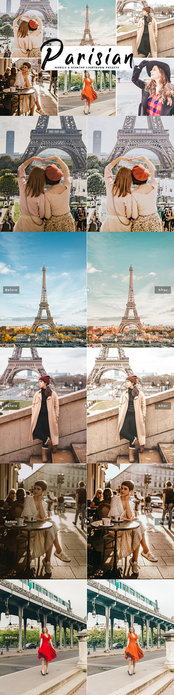 Parisian Lightroom Presets Pack in Add-Ons - product preview 5