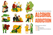 Alcohol Addiction Set