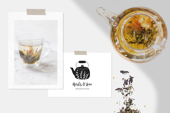 Tea logo set in Logo Templates - product preview 1
