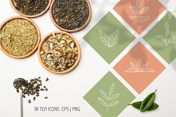 Tea logo set in Logo Templates - product preview 9