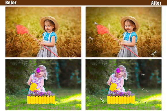 25 Dragonfly Photoshop overlays in Add-Ons - product preview 1
