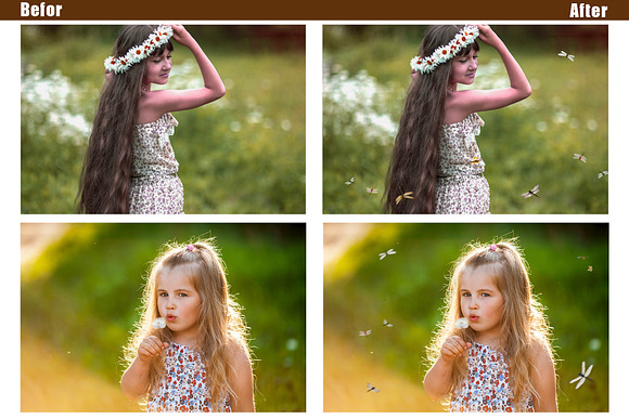 25 Dragonfly Photoshop overlays in Add-Ons - product preview 2