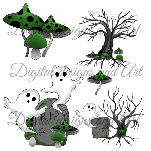 Halloween clipart in Illustrations - product preview 2