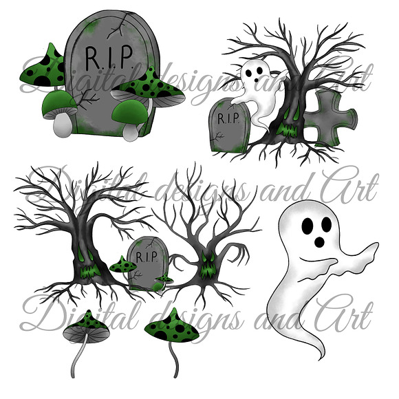 Halloween clipart in Illustrations - product preview 3