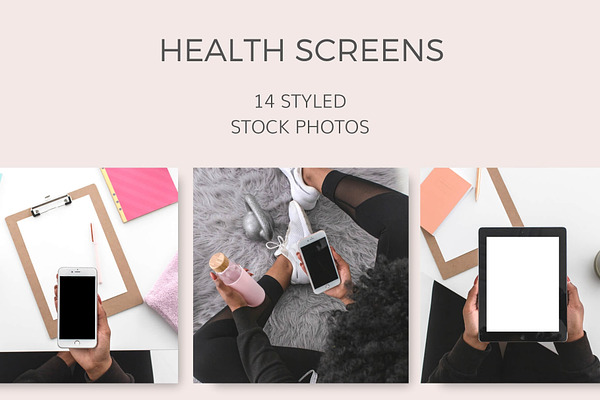 Health Screens (14 Styled Images)