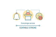 Concierge service concept icon