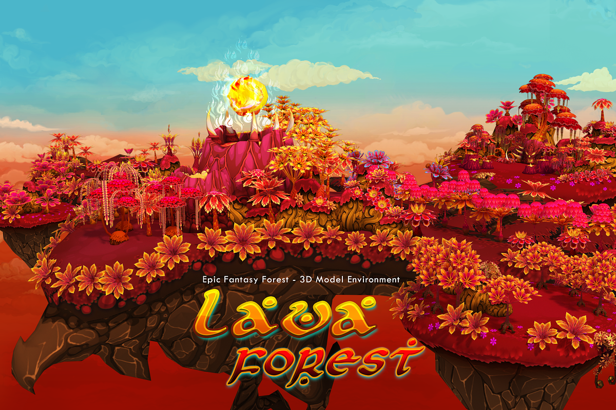 Fantasy Lava Forest in Nature - product preview 8