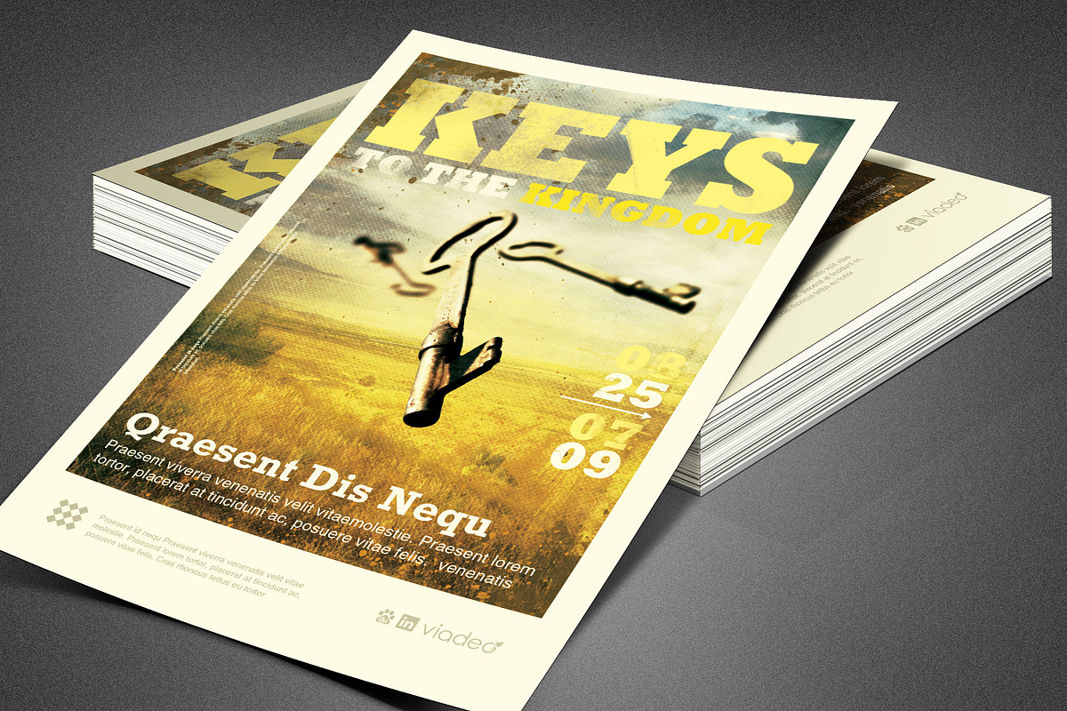 Keys to the Kingdom Church Flyer in Flyer Templates - product preview 8