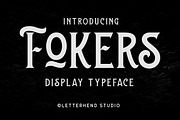 Fokers - Display Typeface