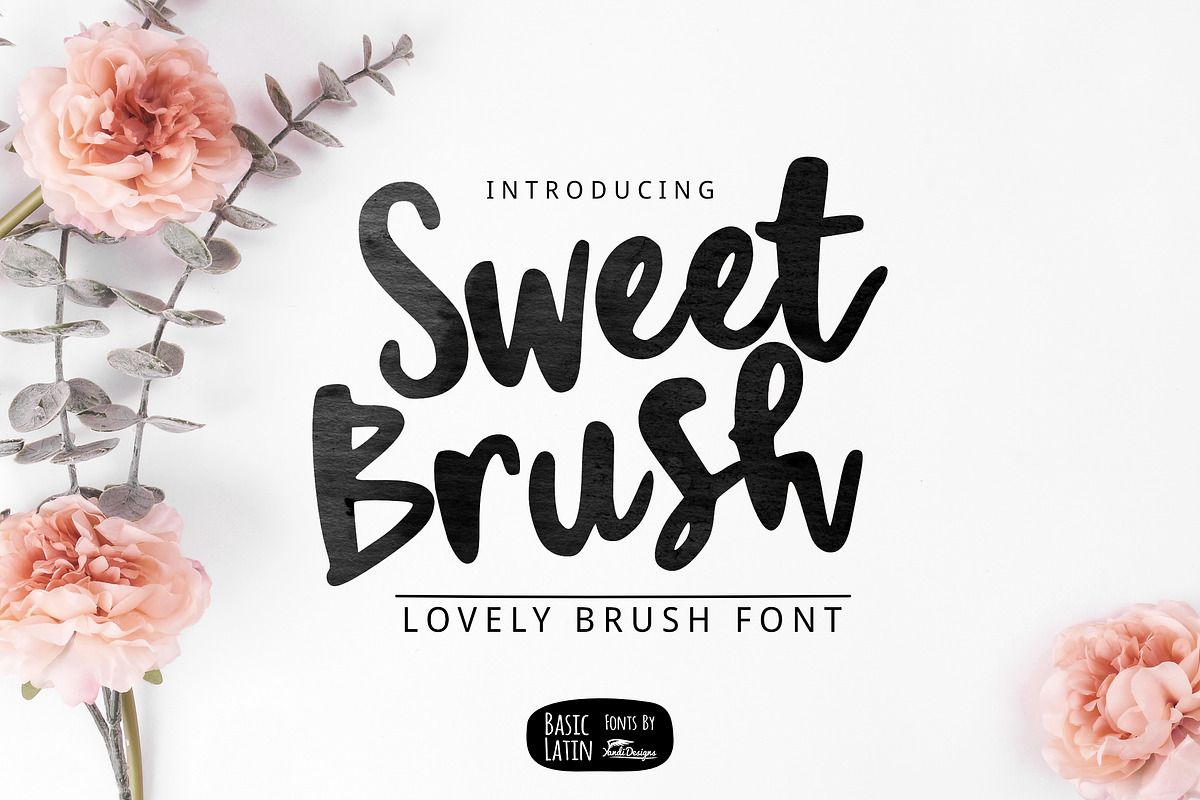 Sweet Brush Font in Script Fonts - product preview 8