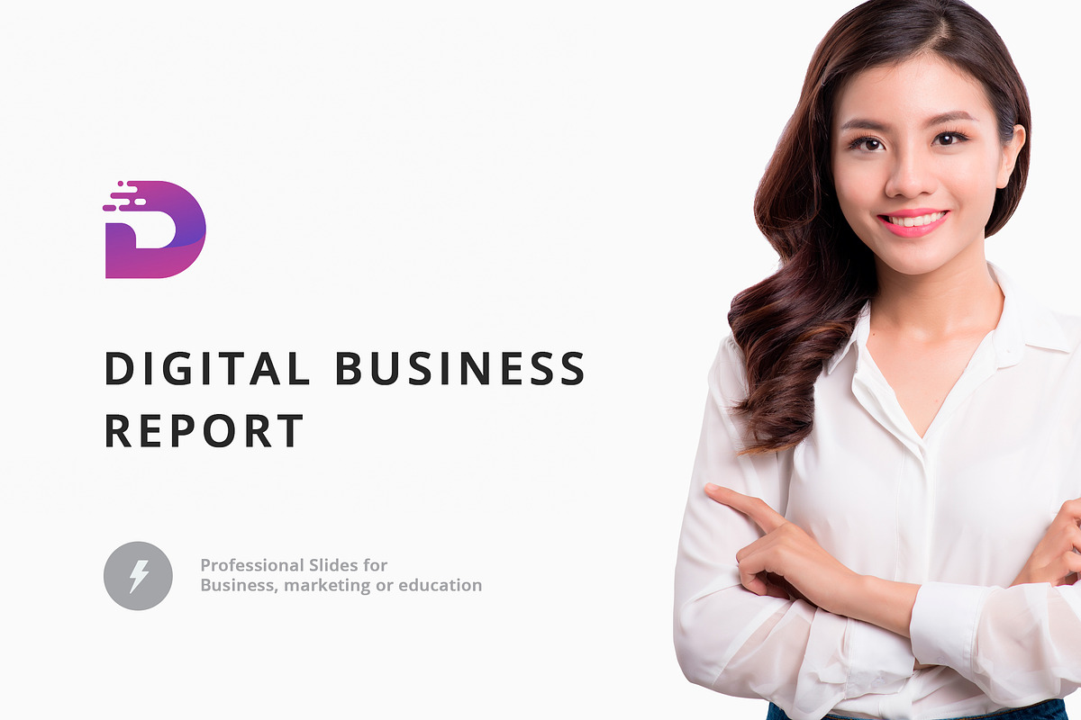 Digital Business Report Keynote in Keynote Templates - product preview 8