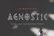 Agnostic - Thin Line Geometric Font