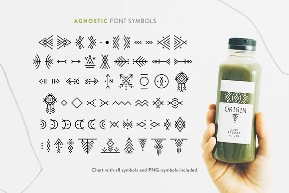 Agnostic - Thin Line Geometric Font in Display Fonts - product preview 7