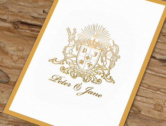 GOLDEN WEDDING INVITATION SUITES in Wedding Templates - product preview 3