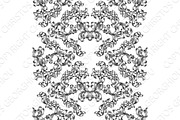 Floral Motif Scroll Pattern Seamless