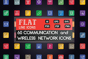 Network and Communication Flat Icons