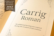 Carrig Roman 3 Elegant Serif Fonts