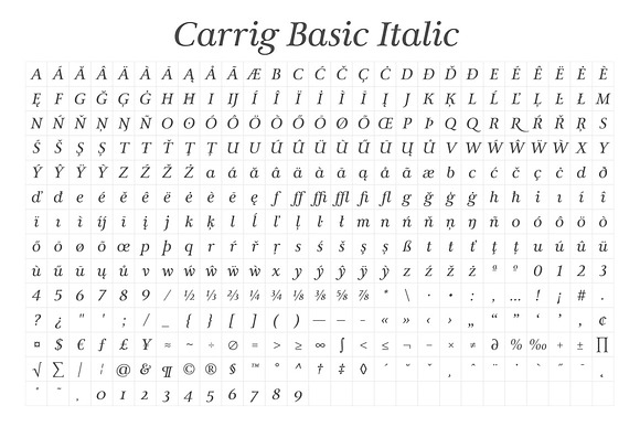 Carrig Italic 2 Elegant Serif Fonts in Serif Fonts - product preview 4