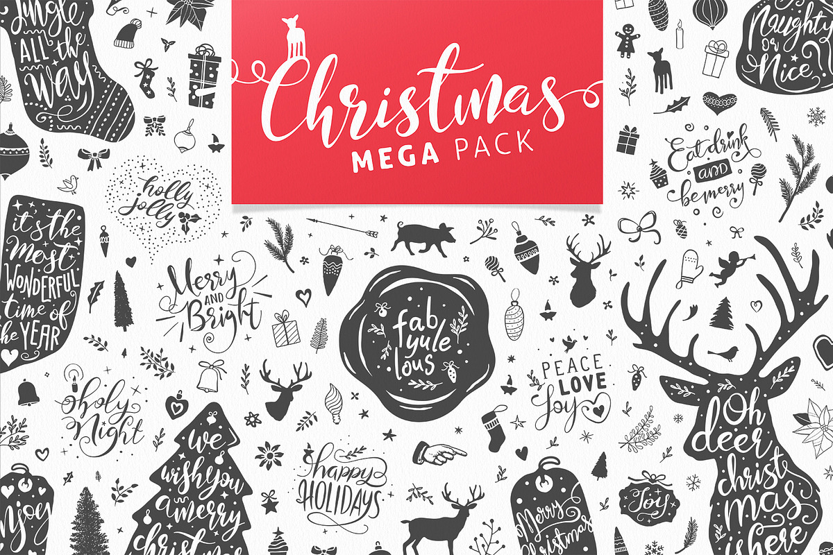 Christmas Mega Pack in Illustrations - product preview 8