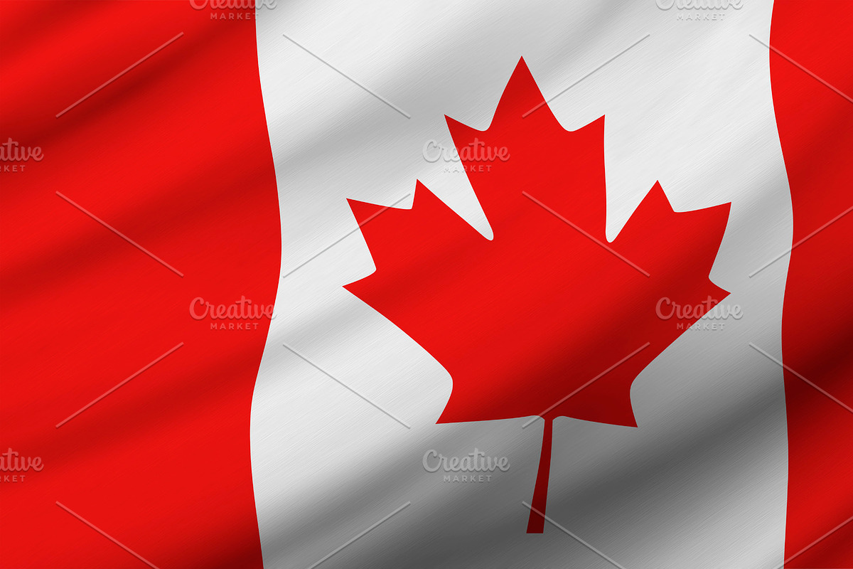 Canada flag background design in Illustrations - product preview 8