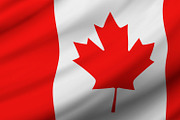Canada flag background design