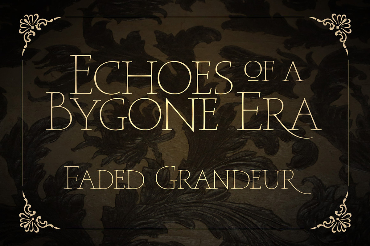 Faded Grandeur 4 All Caps Fonts in Serif Fonts - product preview 8