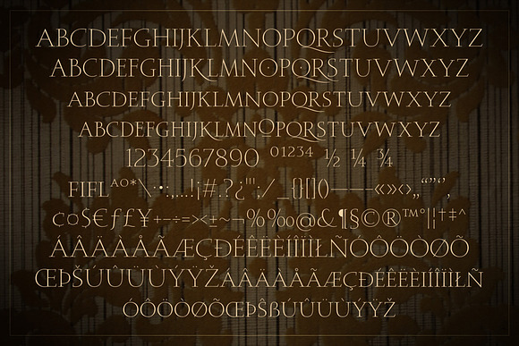 Faded Grandeur 4 All Caps Fonts in Serif Fonts - product preview 4
