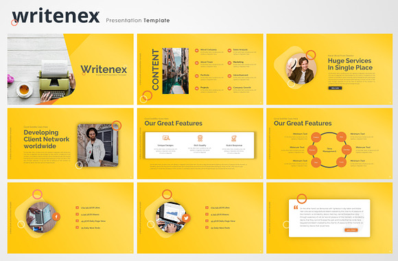 Writenex power point presentation in Presentation Templates - product preview 1