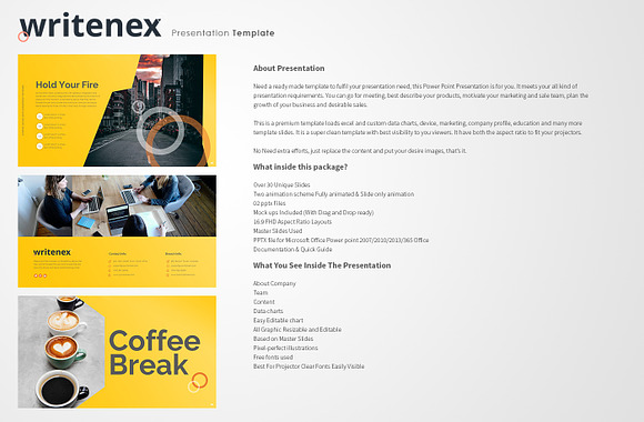 Writenex power point presentation in Presentation Templates - product preview 4